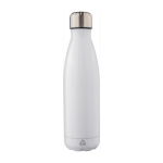 Garrafa de aço inoxidável reciclado de parede dupla 500 ml cor branco segunda vista