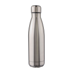 Garrafa de aço inoxidável reciclado de parede dupla 500 ml cor prateado primeira vista