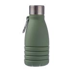 Garrafa de silicone dobrável com tampa de aço e mosquetão 550ml quinta vista