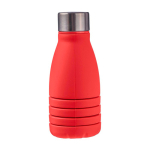 Garrafa de silicone dobrável com tampa de aço e mosquetão 550ml quarta vista