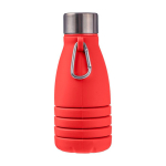Garrafa de silicone dobrável com tampa de aço e mosquetão 550ml quinta vista