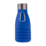 Garrafa de silicone dobrável com tampa de aço e mosquetão 550ml primeira vista