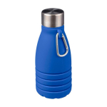 Garrafa de silicone dobrável com tampa de aço e mosquetão 550ml segunda vista