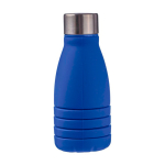 Garrafa de silicone dobrável com tampa de aço e mosquetão 550ml quarta vista
