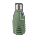 Garrafa de silicone dobrável com tampa de aço e mosquetão 550ml segunda vista