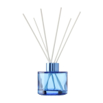 Ambientador de vidro de diferentes aromas com 6 varetas de cana 100 ml cor azul ultramarino segunda vista