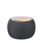 Pequenas colunas redondas com detalhes de bambu na parte superior cor preto vista principal