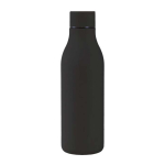 Garrafa de aço inoxidável de parede dupla com tampa a condizer 500 ml cor preto primeira vista