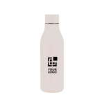 Garrafa de aço inoxidável de parede dupla com tampa a condizer 500 ml cor bege vista principal