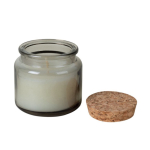 Vela para personalizar com aroma a almíscar e tampa de cortiça cor cinzento terceira vista