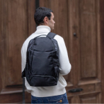 Mochila para portátil de PU com compartimento para calçado 15'' primeira vista