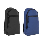 Bolsa tiracolo de couro sintético com um bolso exterior na frente primeira vista