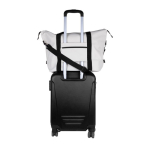 Saco de couro sintético para viagem com manga para trolley cor natural sexta vista