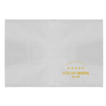 Pano de cozinha retangular de algodão reciclado 140 g/m2 cor branco quinta vista
