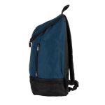 Mochila de poliéster para desporto com compartimento para calçado cor azul-marinho quarta vista
