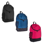 Mochila de poliéster para desporto com compartimento para calçado primeira vista