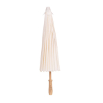 Guarda-chuva elegante de papel branco personalizável ideal para bodas cor branco terceira vista