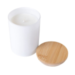 Vela de cera vegetal e parafina com fragrância English Pear cor branco terceira vista