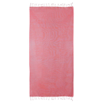 Páreo de algodão e poliéster unicolor com franja branca 170 g/m2 cor vermelho segunda vista