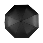 Guarda-chuva rPET antivento de pongee com punho de bambu Ø97 cor preto segunda vista