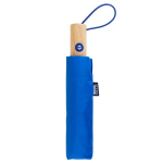Guarda-chuva rPET antivento de pongee com punho de bambu Ø97 cor azul real terceira vista