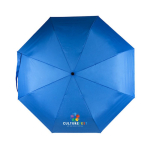 Guarda-chuva rPET antivento de pongee com punho de bambu Ø97 cor azul real quinta vista