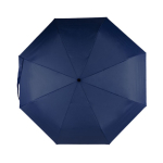 Guarda-chuva rPET antivento de pongee com punho de bambu Ø97 cor azul-marinho segunda vista