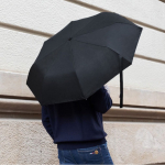 Guarda-chuva rPET antivento de pongee com punho de bambu Ø97 segunda vista