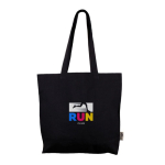 Saco 100% de algodão com bolso no interior 140 g/m2 cor preto terceira vista