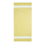 Páreo de algodão reciclado e poliéster em várias cores 150 g/m2 cor amarelo segunda vista