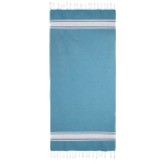Páreo de algodão reciclado e poliéster em várias cores 150 g/m2 cor azul-claro segunda vista