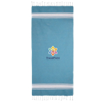 Páreo de algodão reciclado e poliéster em várias cores 150 g/m2 cor azul-claro terceira vista