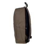 Clássica mochila para portátil de algodão com bolsos nas laterais 15'' cor castanho segunda vista