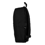 Clássica mochila para portátil de algodão com bolsos nas laterais 15'' cor preto segunda vista
