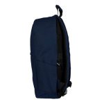 Clássica mochila para portátil de algodão com bolsos nas laterais 15'' cor azul-marinho segunda vista