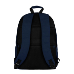 Clássica mochila para portátil de algodão com bolsos nas laterais 15'' cor azul-marinho terceira vista