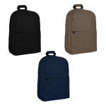 Clássica mochila para portátil de algodão com bolsos nas laterais 15'' primeira vista