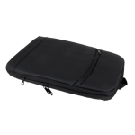 Mochila de PU com fecho de correr para a expandir e bolso exterior cor preto quinta vista