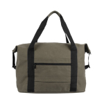 Saco de canvas rPET ideal para levar no trolley 460 g/m2 cor verde segunda vista
