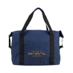 Saco de canvas rPET ideal para levar no trolley 460 g/m2 cor azul-marinho terceira vista