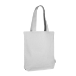Saco de algodão reciclado em cores neutras 320 g/m2 cor branco segunda vista