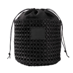 Nécessaire de papel de ráfia em forma de saco com fecho de cordão