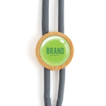 Lanyard ecológico com design tubular e ajuste feito de bambu
