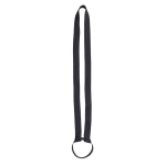 Lanyard porta-copos com faixa de silicone ideal para festivais cor preto