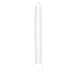 Lanyard porta-copos com faixa de silicone ideal para festivais cor branco