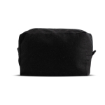 Nécessaire feito de lona de canvas ideal para organizar os artigos cor preto