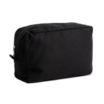 Nécessaire feito de lona de canvas ideal para organizar os artigos cor preto