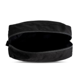Nécessaire feito de lona de canvas ideal para organizar os artigos cor preto