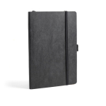 Caderno com capa de papel resistente à água, folhas A5 lisas cor preto