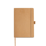 Caderno com capa de papel resistente à água, folhas A5 lisas cor natural